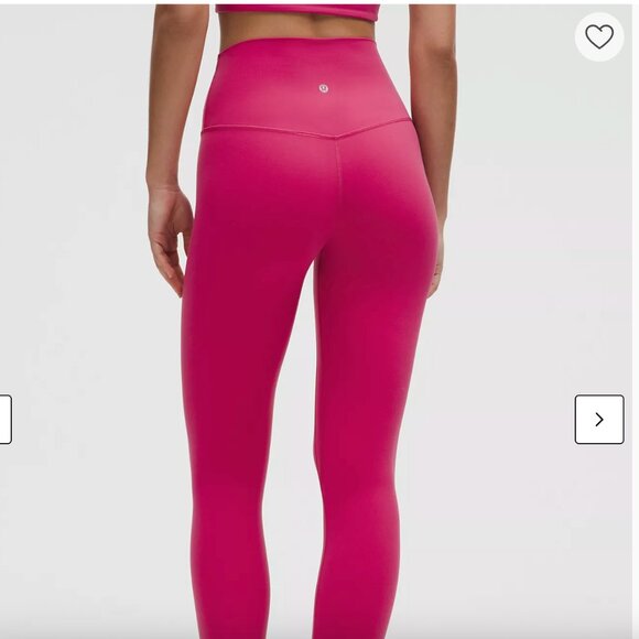 lululemon Align™ High-Rise Pant 25" color: Raspberry Coulis Size 2 - Picture 2 of 8